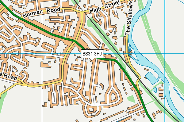 BS31 3HJ map - OS VectorMap District (Ordnance Survey)