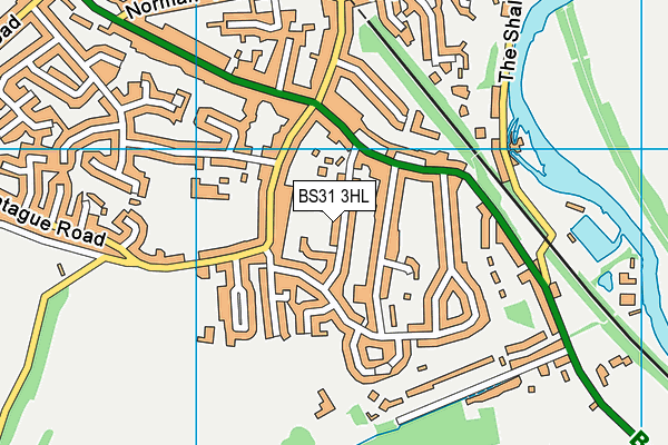 BS31 3HL map - OS VectorMap District (Ordnance Survey)