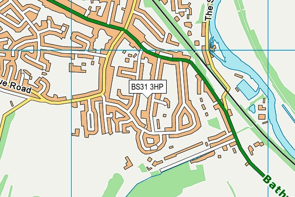 BS31 3HP map - OS VectorMap District (Ordnance Survey)