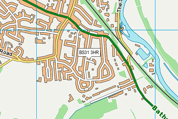 BS31 3HR map - OS VectorMap District (Ordnance Survey)