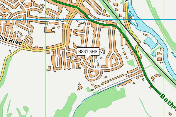 BS31 3HS map - OS VectorMap District (Ordnance Survey)
