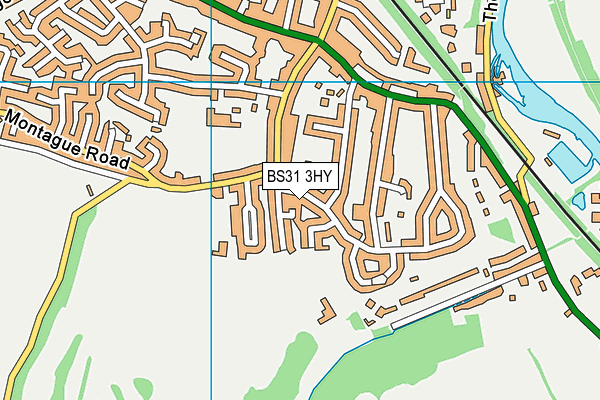 BS31 3HY map - OS VectorMap District (Ordnance Survey)