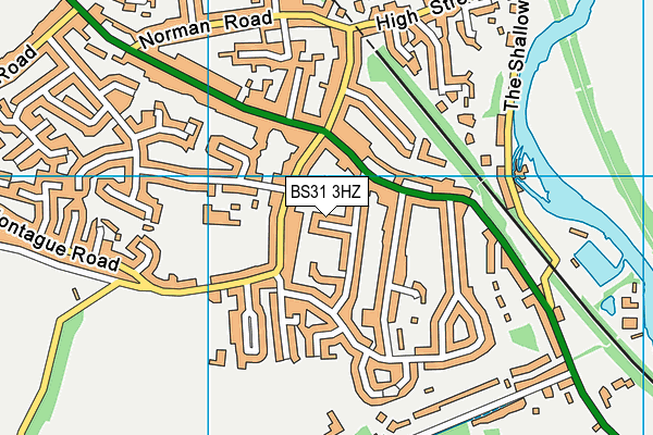 BS31 3HZ map - OS VectorMap District (Ordnance Survey)