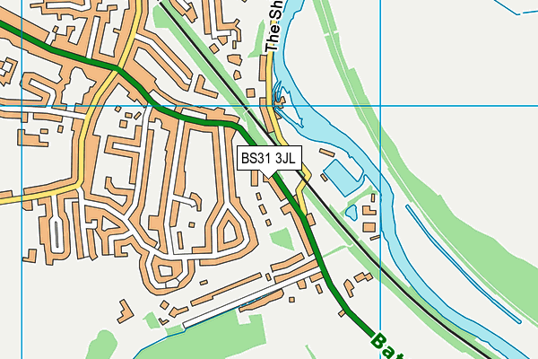 BS31 3JL map - OS VectorMap District (Ordnance Survey)