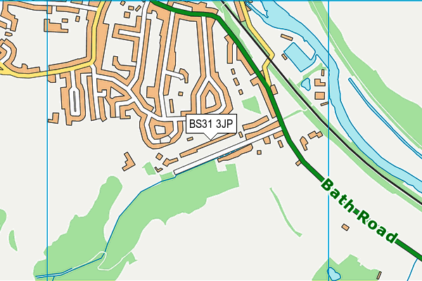 BS31 3JP map - OS VectorMap District (Ordnance Survey)