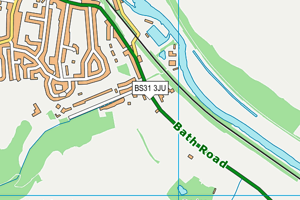 BS31 3JU map - OS VectorMap District (Ordnance Survey)