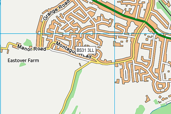 BS31 3LL map - OS VectorMap District (Ordnance Survey)