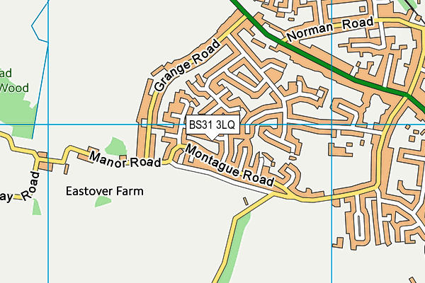 BS31 3LQ map - OS VectorMap District (Ordnance Survey)
