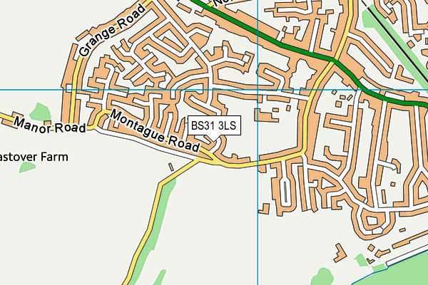 BS31 3LS map - OS VectorMap District (Ordnance Survey)