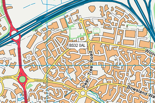 BS32 0AL map - OS VectorMap District (Ordnance Survey)