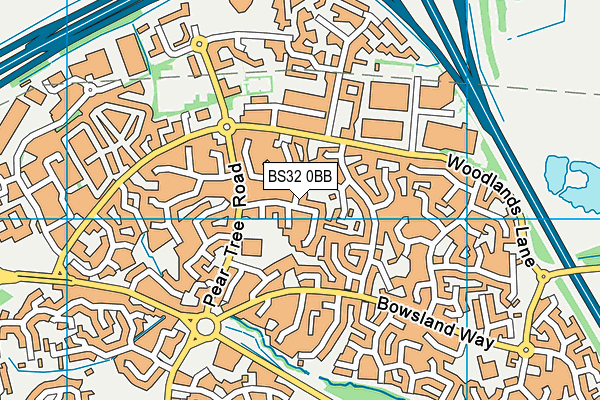BS32 0BB map - OS VectorMap District (Ordnance Survey)