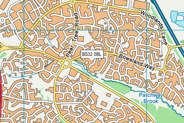 BS32 0BL map - OS VectorMap District (Ordnance Survey)