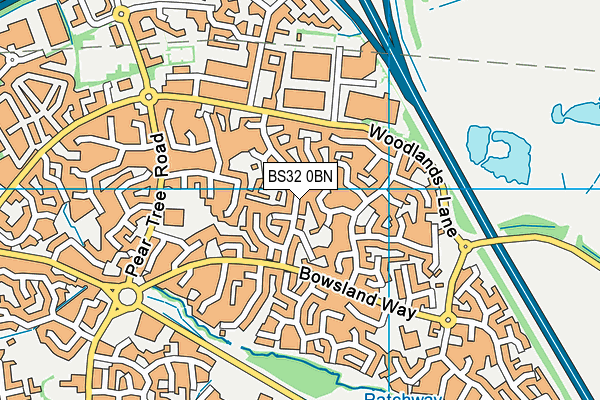 BS32 0BN map - OS VectorMap District (Ordnance Survey)