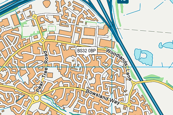BS32 0BP map - OS VectorMap District (Ordnance Survey)