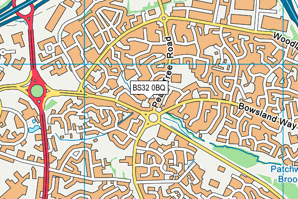 BS32 0BQ map - OS VectorMap District (Ordnance Survey)