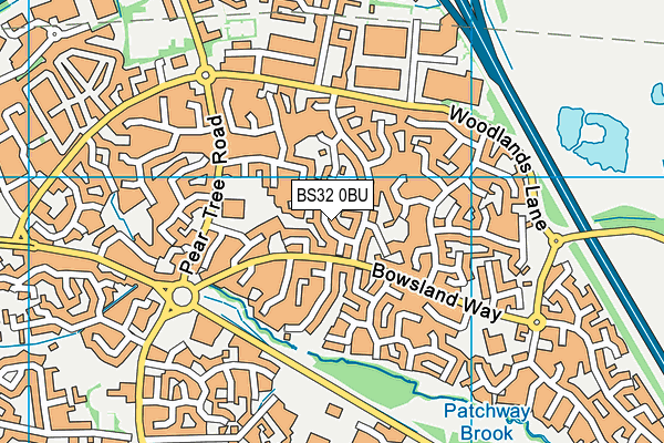 BS32 0BU map - OS VectorMap District (Ordnance Survey)
