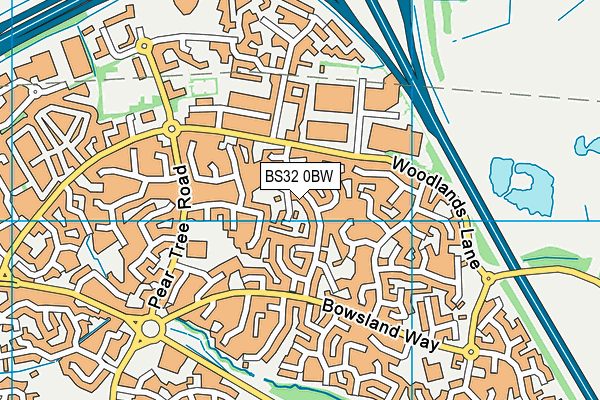 BS32 0BW map - OS VectorMap District (Ordnance Survey)