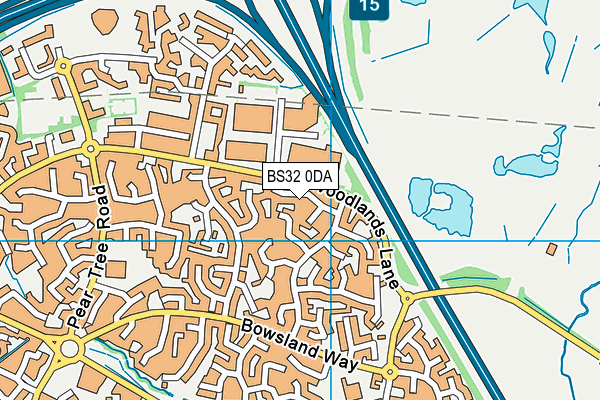 BS32 0DA map - OS VectorMap District (Ordnance Survey)