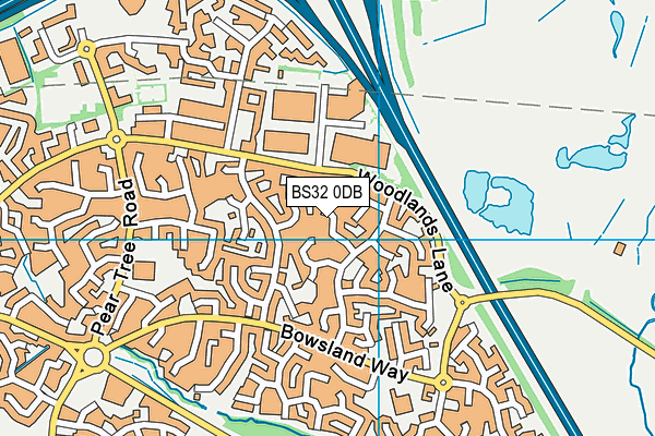 BS32 0DB map - OS VectorMap District (Ordnance Survey)