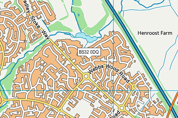 BS32 0DQ map - OS VectorMap District (Ordnance Survey)