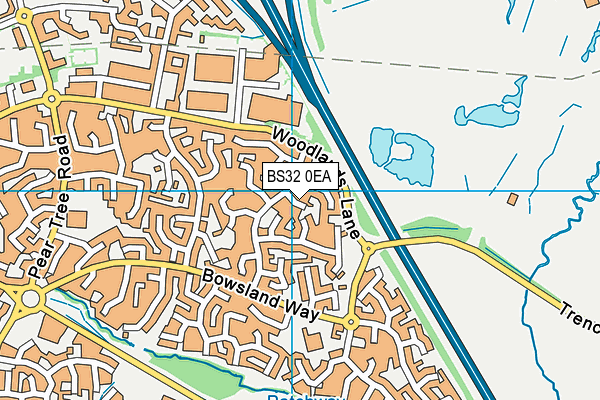 BS32 0EA map - OS VectorMap District (Ordnance Survey)