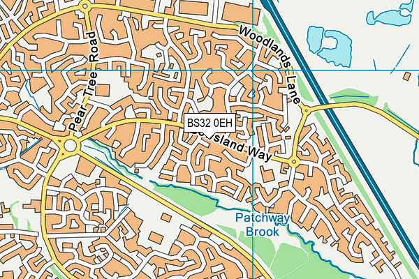 BS32 0EH map - OS VectorMap District (Ordnance Survey)