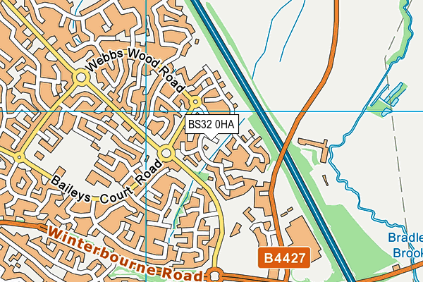 BS32 0HA map - OS VectorMap District (Ordnance Survey)
