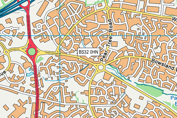 BS32 0HN map - OS VectorMap District (Ordnance Survey)