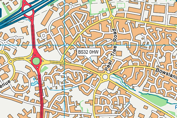 BS32 0HW map - OS VectorMap District (Ordnance Survey)