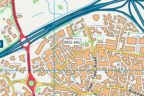 BS32 4AU map - OS VectorMap District (Ordnance Survey)