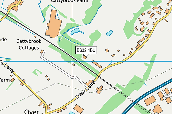 BS32 4BU map - OS VectorMap District (Ordnance Survey)