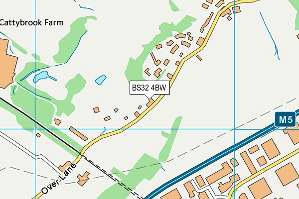 BS32 4BW map - OS VectorMap District (Ordnance Survey)