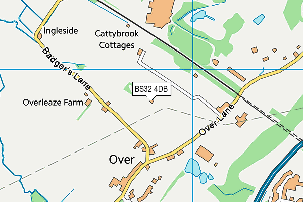 BS32 4DB map - OS VectorMap District (Ordnance Survey)