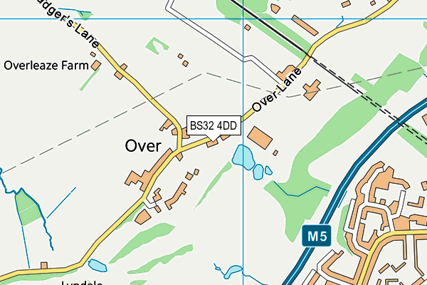 BS32 4DD map - OS VectorMap District (Ordnance Survey)