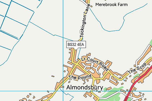 BS32 4EA map - OS VectorMap District (Ordnance Survey)