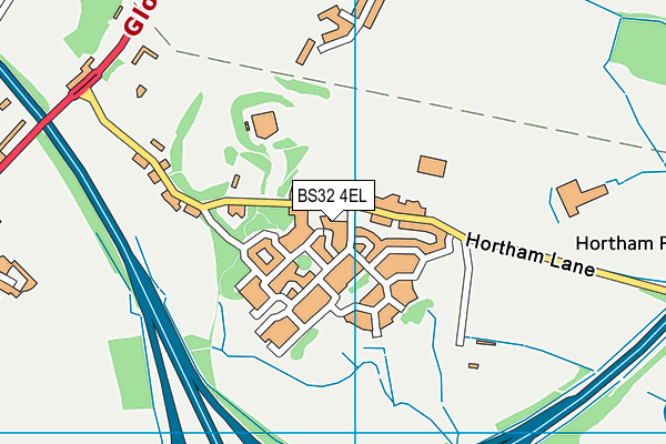 BS32 4EL map - OS VectorMap District (Ordnance Survey)