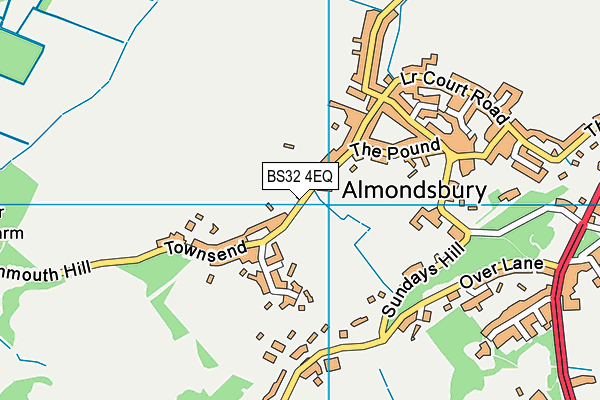 BS32 4EQ map - OS VectorMap District (Ordnance Survey)