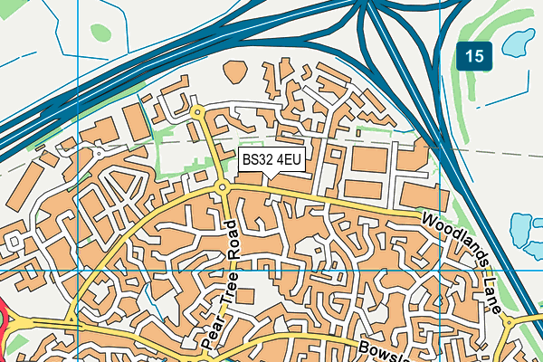 BS32 4EU map - OS VectorMap District (Ordnance Survey)