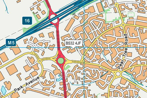 Livingwell Health Club (Bristol) map (BS32 4JF) - OS VectorMap District (Ordnance Survey)