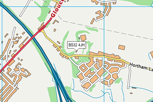 BS32 4JH map - OS VectorMap District (Ordnance Survey)