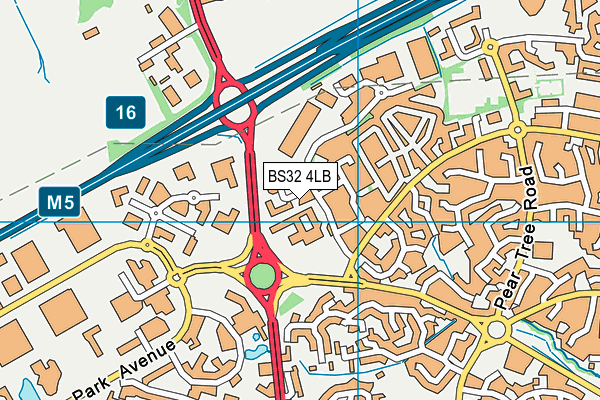 BS32 4LB map - OS VectorMap District (Ordnance Survey)
