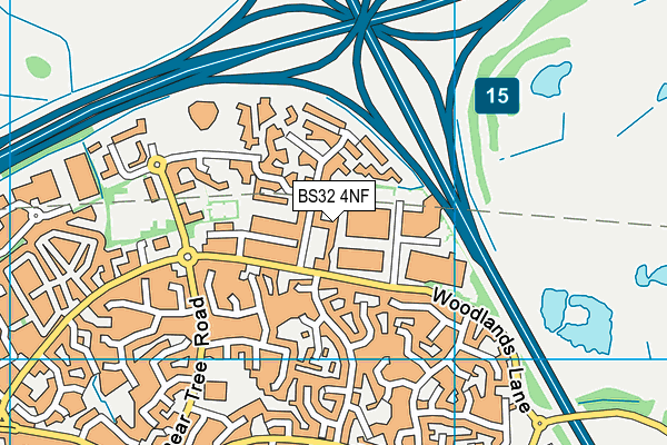 BS32 4NF map - OS VectorMap District (Ordnance Survey)