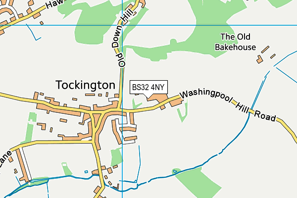 Map of TOCKINGTON ARCHERS LTD. at district scale