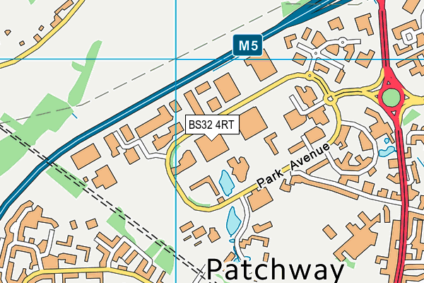 BS32 4RT map - OS VectorMap District (Ordnance Survey)