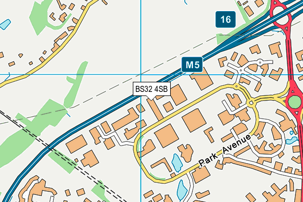 BS32 4SB map - OS VectorMap District (Ordnance Survey)