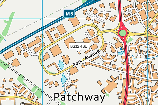 BS32 4SD map - OS VectorMap District (Ordnance Survey)