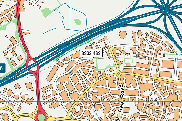 BS32 4SS map - OS VectorMap District (Ordnance Survey)