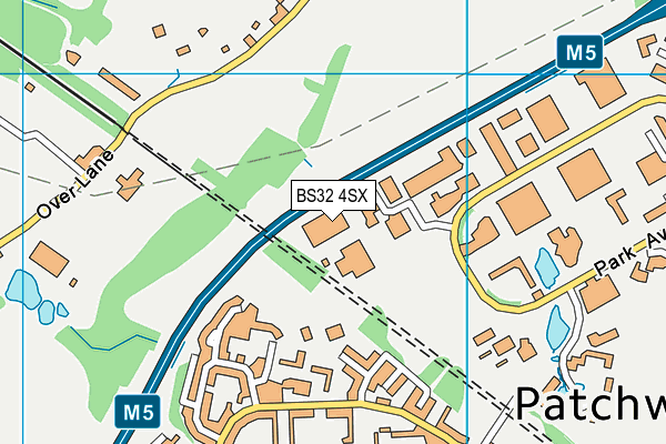 BS32 4SX map - OS VectorMap District (Ordnance Survey)