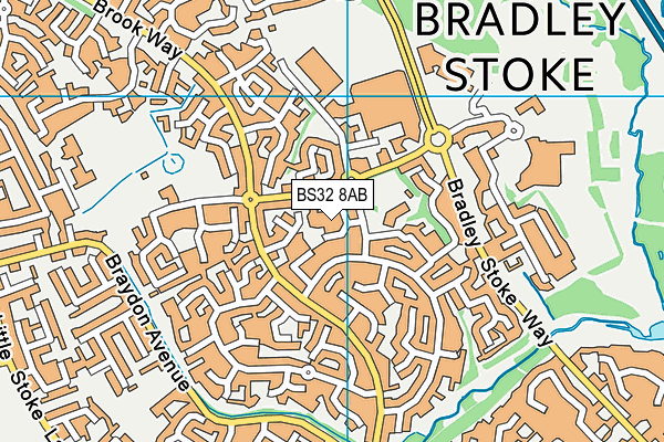 BS32 8AB map - OS VectorMap District (Ordnance Survey)