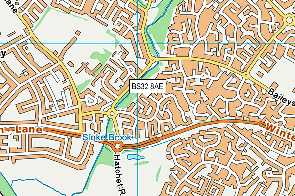 BS32 8AE map - OS VectorMap District (Ordnance Survey)